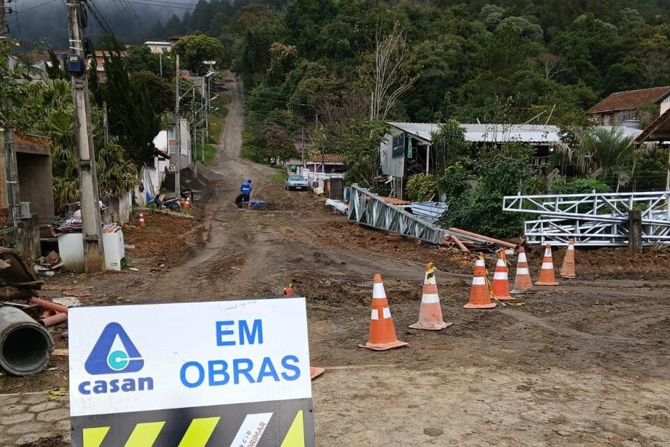 Obras de esgotamento sanitário avançam em Rio do Sul